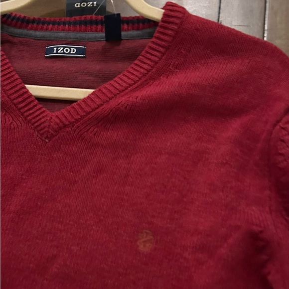 IZOD Men’s Premium Essentials Classic-Fit V-Neck Sweater Large Biking Red NEW - Picture 3 of 12